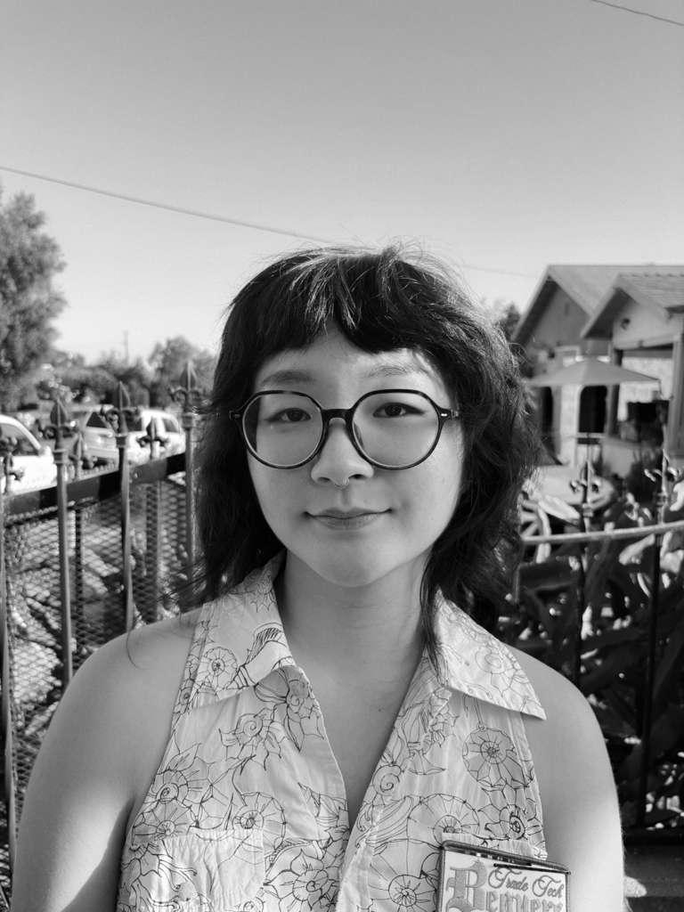 Portrait of Rachel Kim, K-Town Archive Graphic Designer.